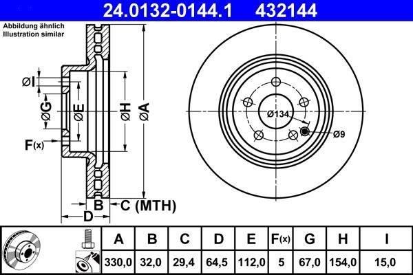 Bremžu disks 24.0132-0144.1