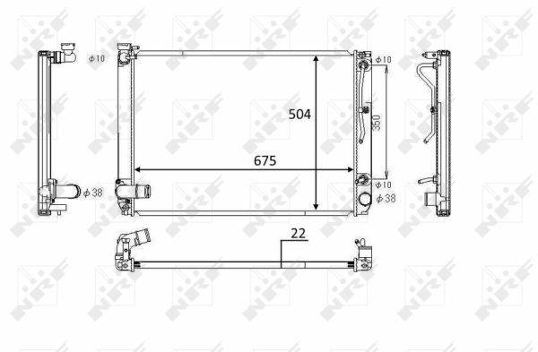 Dzesēšanas sist.radiators 58391