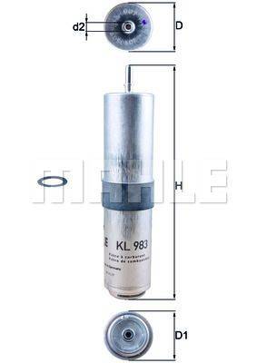 Degvielas filtrs KL983D