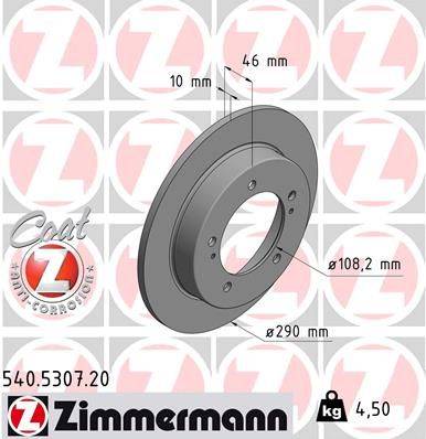 Bremžu disks 540.5307.20