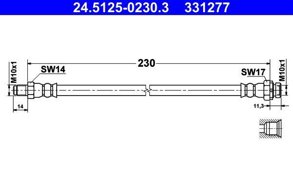 Bremžu šļauka 24.5125-0230.3