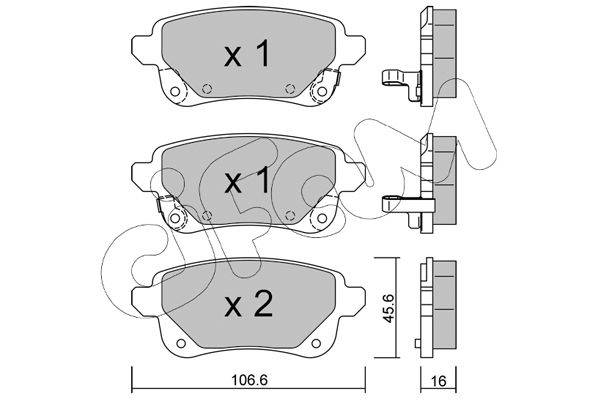 Bremžu uzliku kompl., Disku bremzes