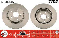 Bremžu disks DF4864S