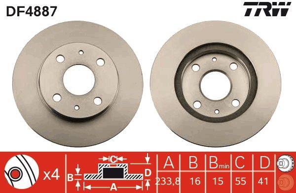 Bremžu disks DF4887