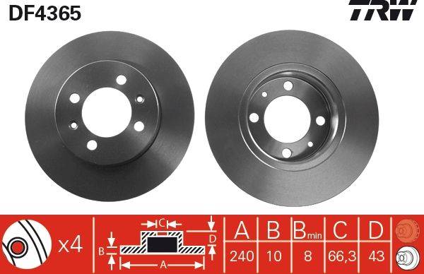 Bremžu disks DF4365