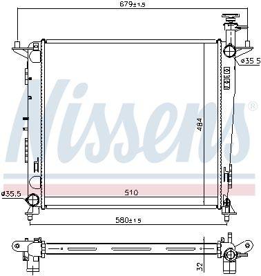 Radiators, motora dzesēšanas sistēma 666222