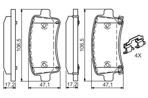 Bremžu uzliku kompl., Disku bremzes