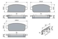 Bremžu uzliku kompl., Disku bremzes