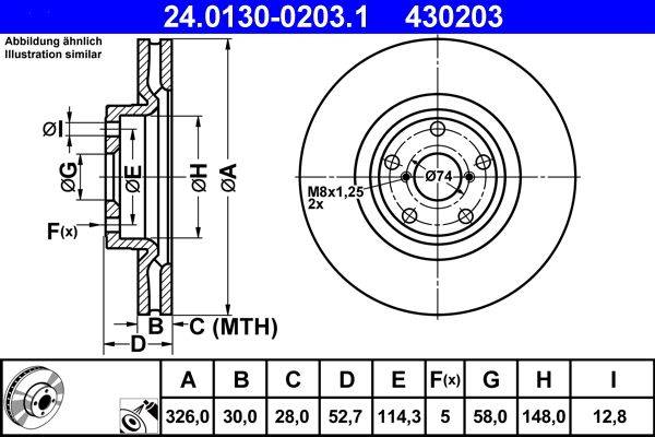 Bremžu disks 24.0130-0203.1