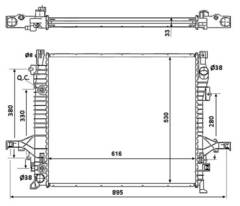 Dzesēšanas radiators 58356