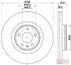 Bremžu disks DI-0920C  LVBD1828