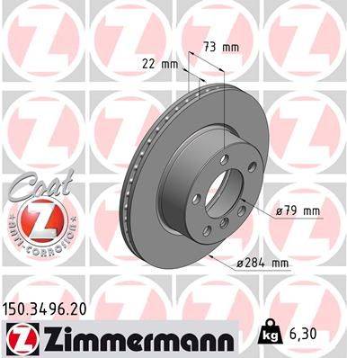 Bremžu disks 150.3496.20