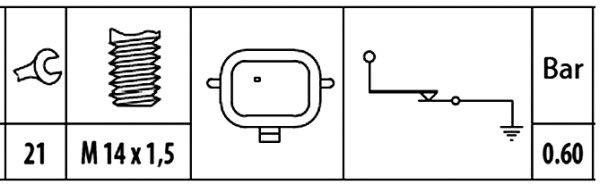 Eļļas spiediena sensors 6ZL003259-401