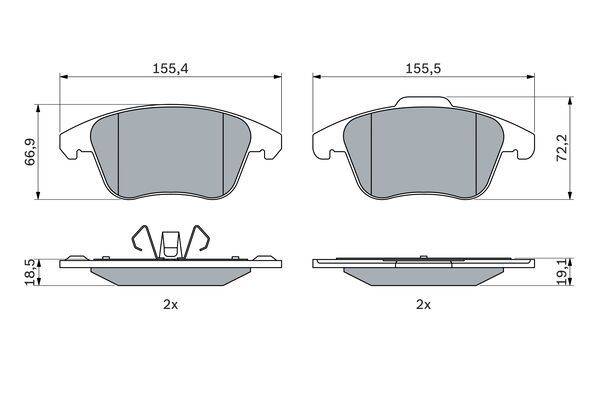 Bremžu uzliku kompl., Disku bremzes