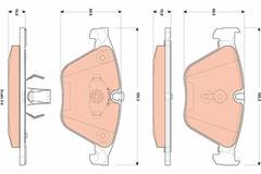 Bremžu kluči GDB1854