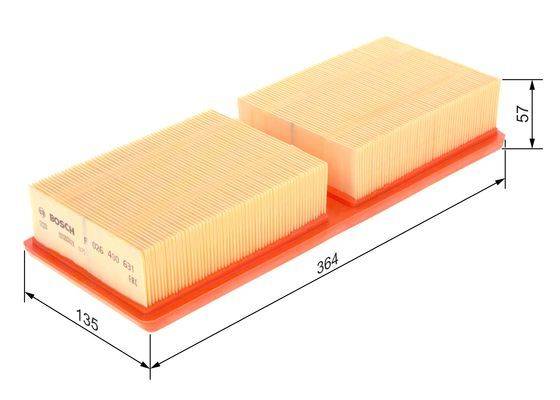 Gaisa filtrs F026400631