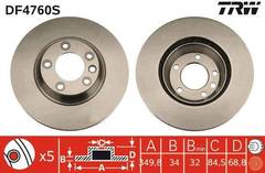 Bremžu disks DF4760S