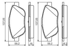 Bremžu kluči Bosch 0986494564