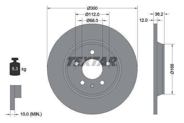 Bremžu disks 92160103