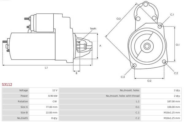 Starteris S3112