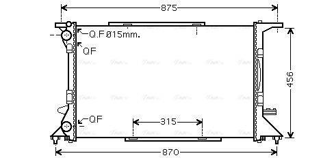 Dzinēja dzesēšanas radiators AI2306