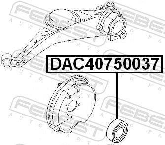 Riteņa gultnis DAC40750037