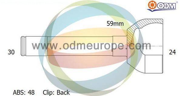 Granāta OJ-0248 43405-60070 GI-298 Toyota Land Cruiser 94-02-> abs