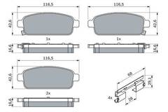 Bremžu uzliku kompl., Disku bremzes
