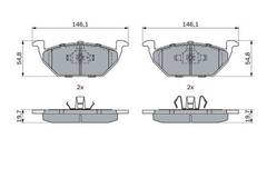 Bremžu uzliku kompl., Disku bremzes