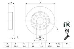 Bremžu disks Bosch 0986479099