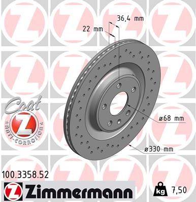 Bremžu disks 100.3358.52