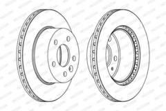 Bremžu disks DDF860C