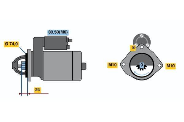 Starteris Bosch 0001115045