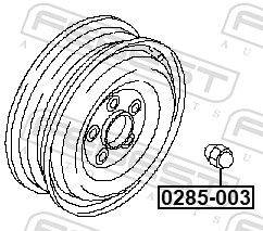 Riteņa uzgrieznis 0285-003