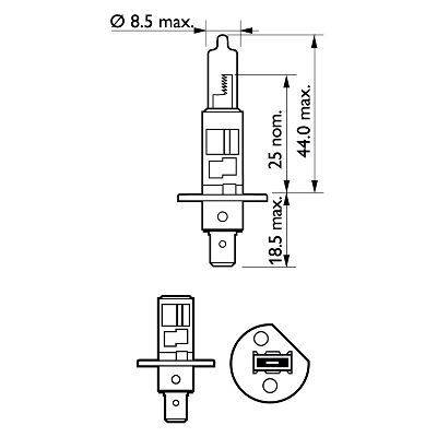 Spuldze 12258XVPS2 H1 55W 2gb