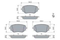 Bremžu uzliku kompl., Disku bremzes