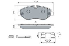 Bremžu kluči Bosch 0986494121