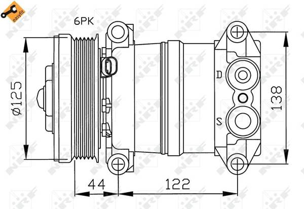 AC kompresors 32202