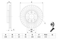 Bremžu disks Bosch 0986479A86