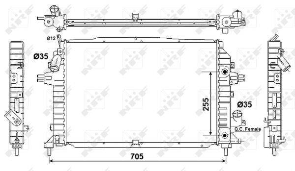 Dzesēšanas radiators 53082