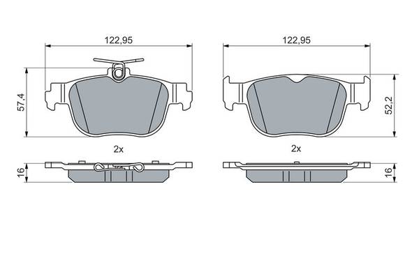Bremžu uzliku kompl., Disku bremzes