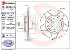 Bremžu disks 08.C501.75
