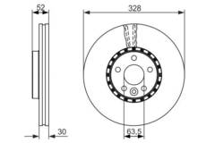 Bremžu disks 0986479621