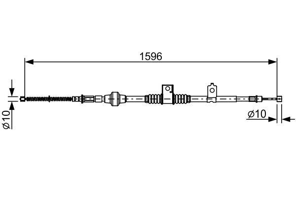 Bremžu trose Bosch 1987482520