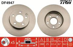 Bremžu disks DF4947