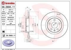 Bremžu diski 08.D893.11