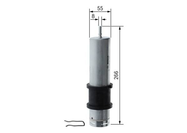 Degvielas filtrs Bosch F026402358