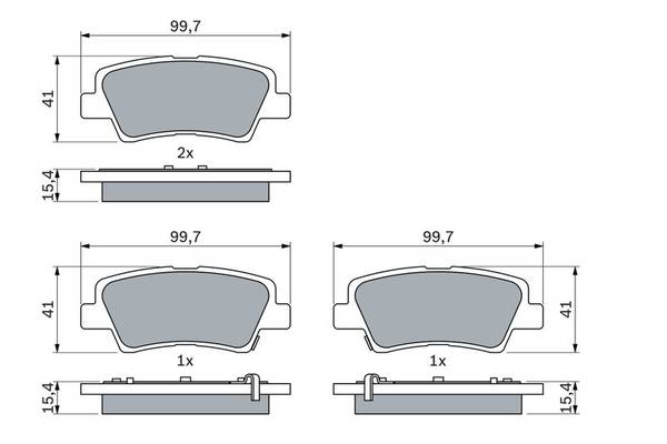 Bremzu kluči Bosch 0986494557