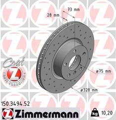 Bremžu disks 150.3494.52