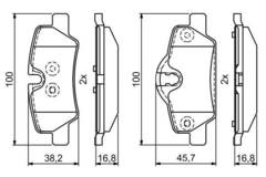 Bremžu uzliku kompl., Disku bremzes